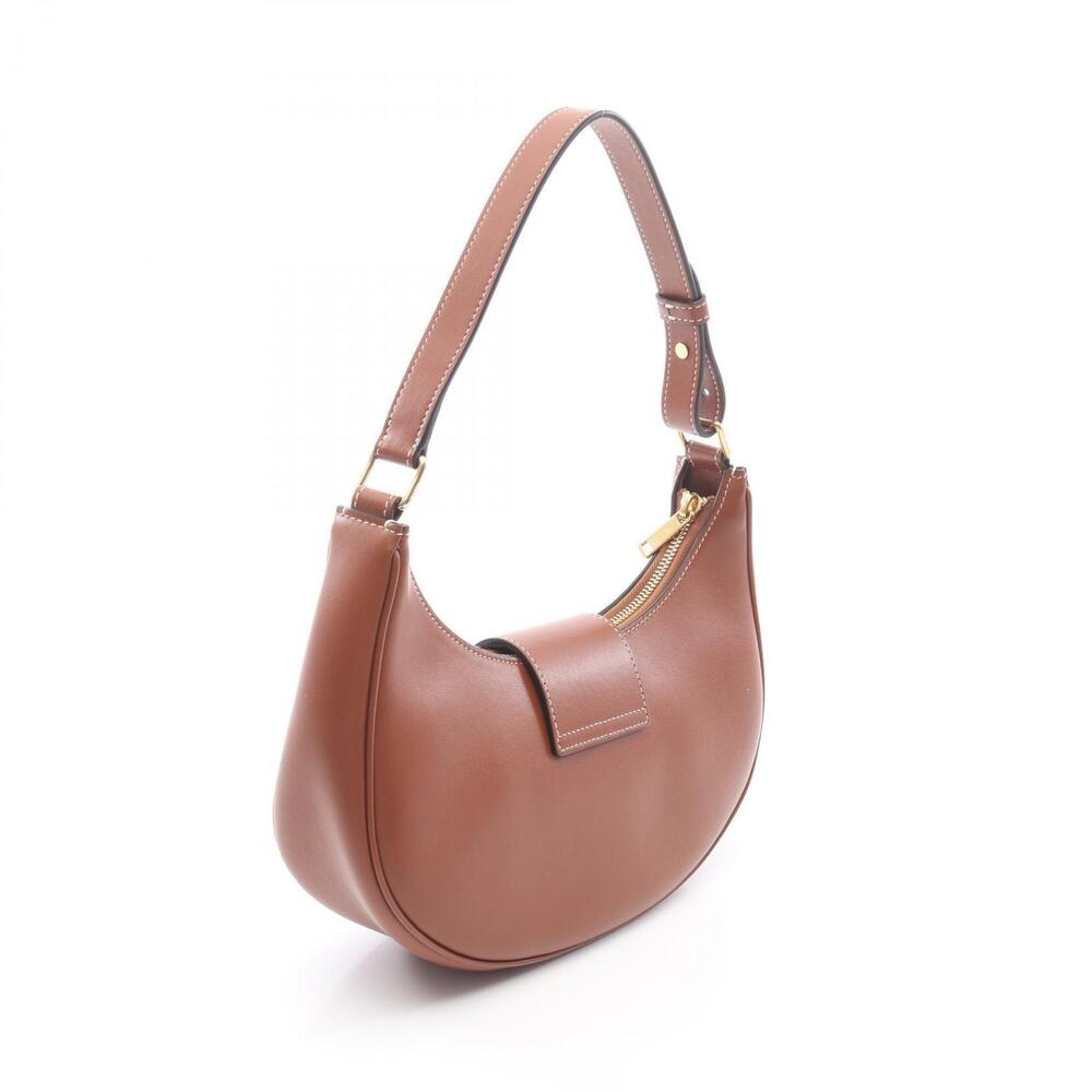 Celine AVA Triomphe Shoulder Bag Leather Brown - Picture 2 of 4